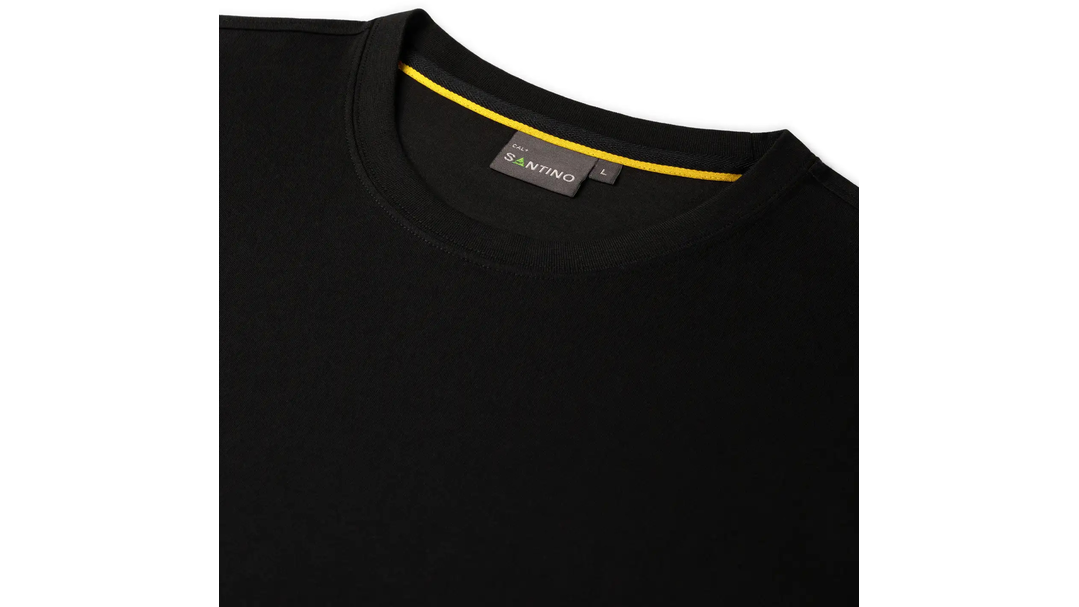 Santino T-shirt Cal+ Black / Yellow, S