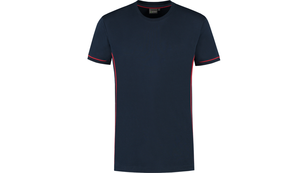 Santino T-shirt Cal+ Real Navy / Red, M