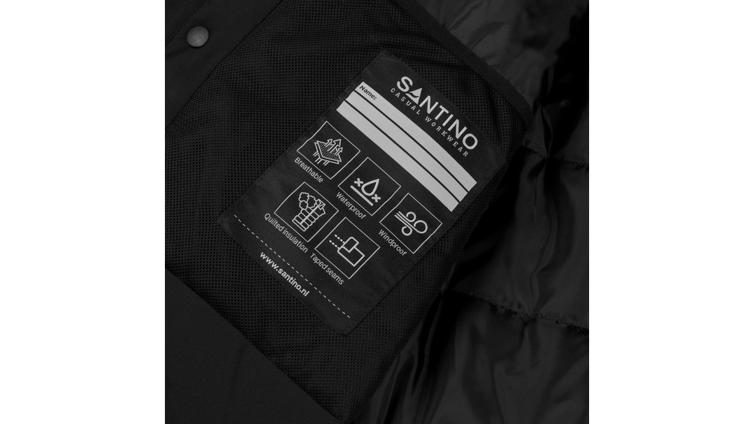 Santino Winter Jacket Carl Black / Orange, S