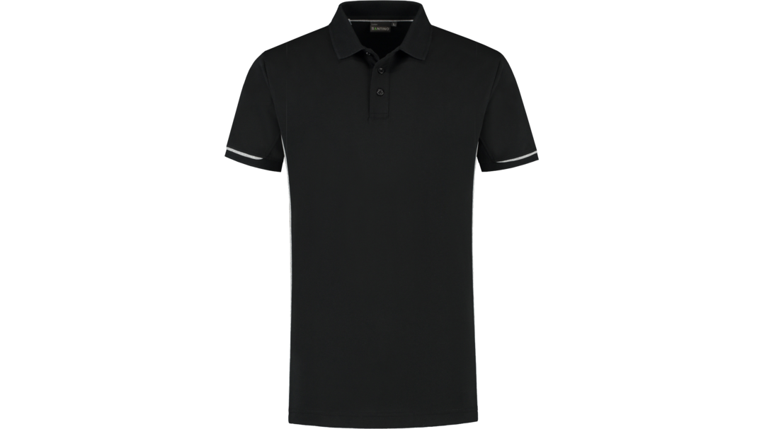 Santino Poloshirt Carsen+ Black / Sport Grey, S