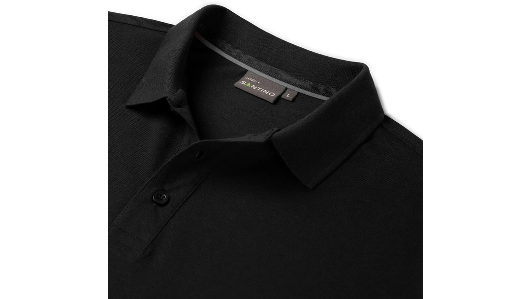 Santino Poloshirt Carsen+ Black / Sport Grey, S