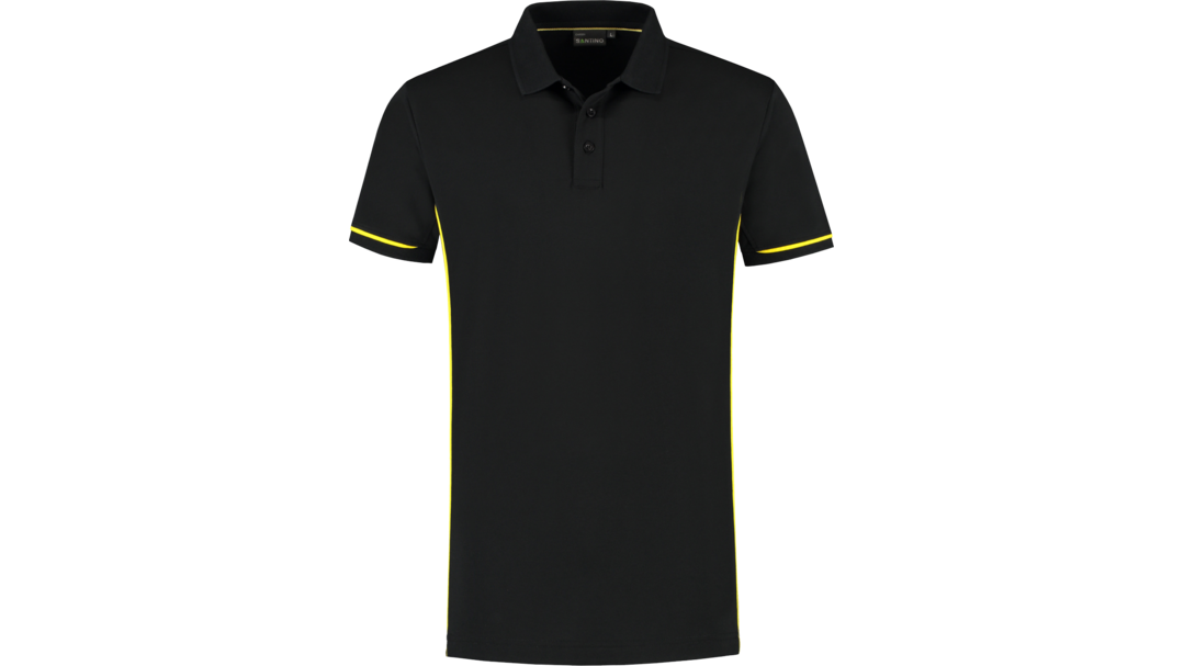 Santino Poloshirt Carsen+ Black / Yellow, S