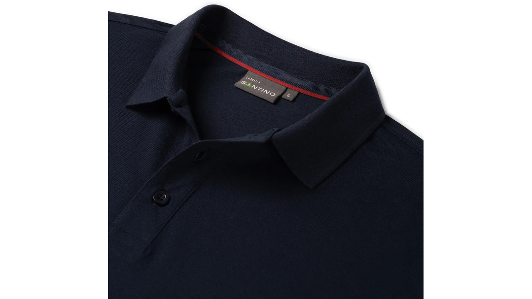 Santino Poloshirt Carsen+ Real Navy / Red, M