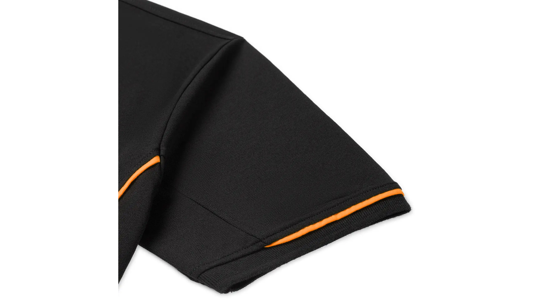 Santino Poloshirt Carsen Black / Orange, S