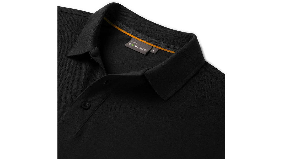 Santino Poloshirt Carsen Black / Orange, S