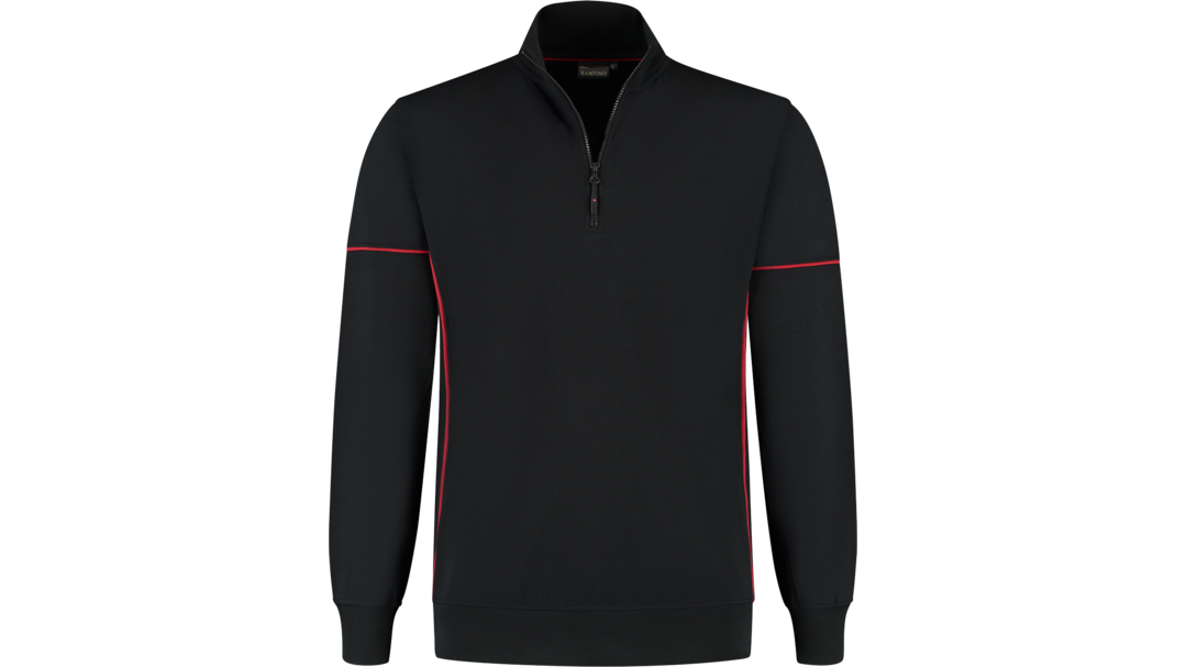 Santino Zipsweater Collin Black / Red, S