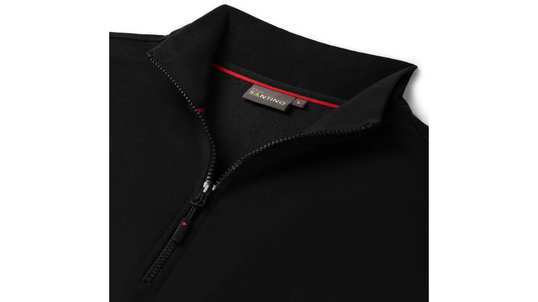 Santino Zipsweater Collin Black / Red, S