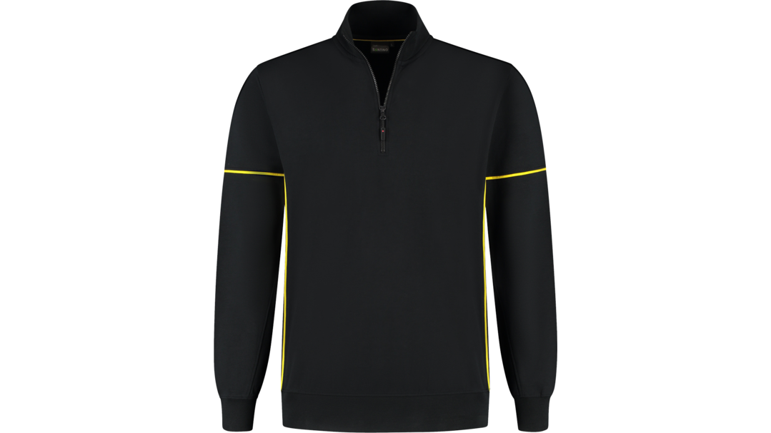 Santino Zipsweater Collin Black / Yellow, S