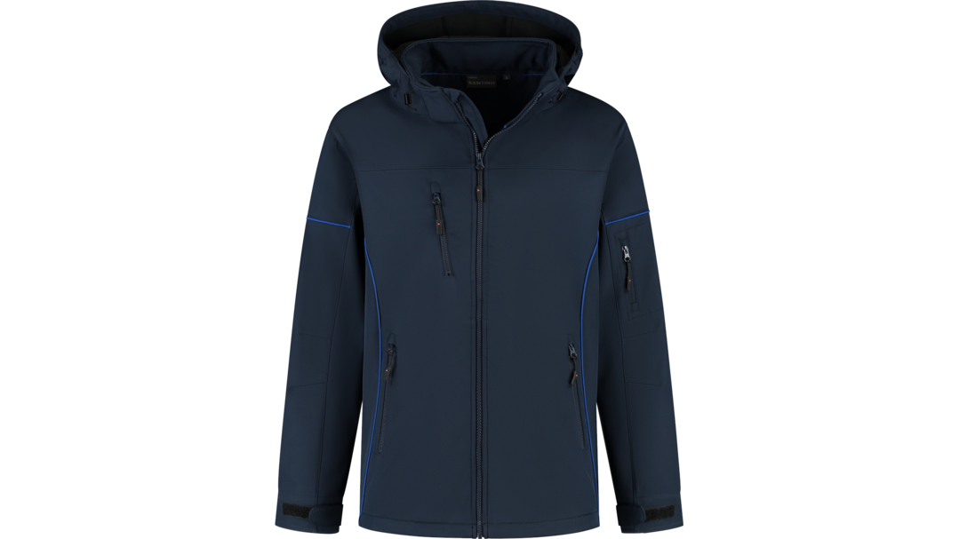 Santino Softshell Jacket Curtis Real Navy / Royal Blue, S