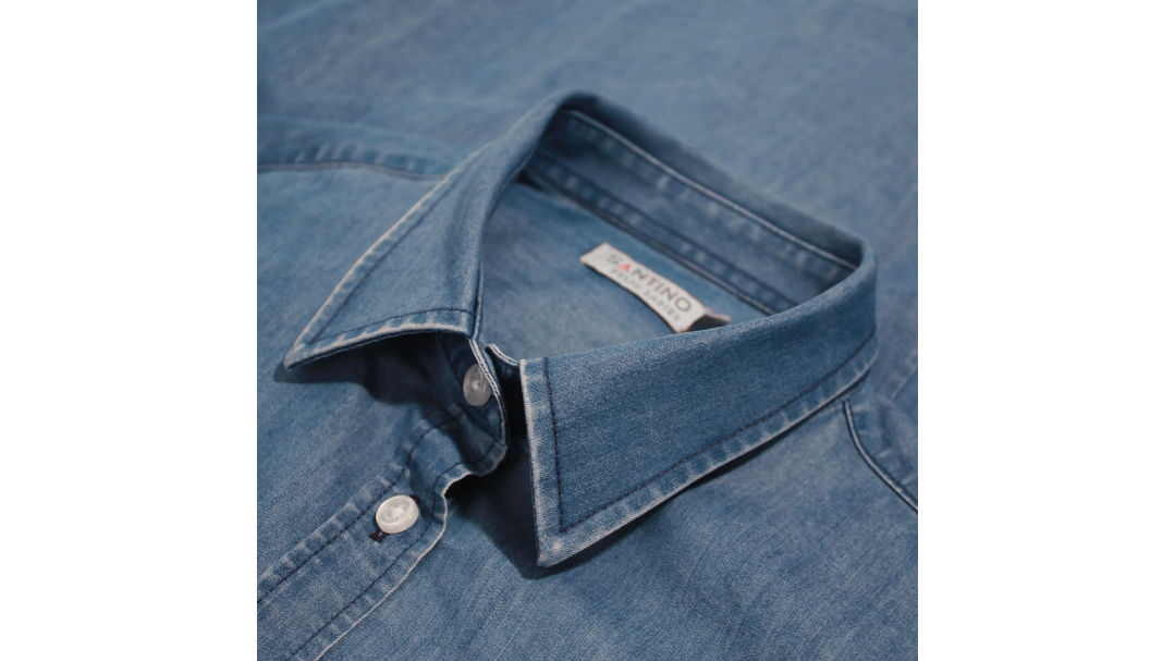 Santino Shirt Felix Ladies Washed Denim, XS
