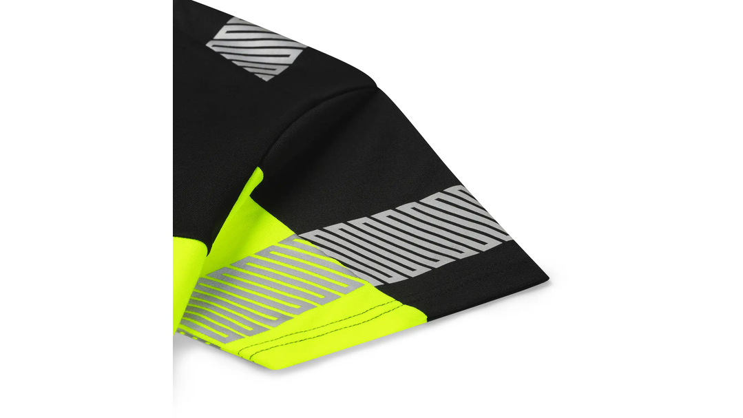Santino T-shirt Haris Black / Fluor Yellow, S