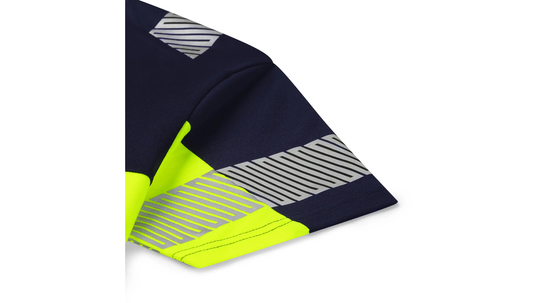 Santino T-shirt Haris Real Navy / Fluor Yellow, S