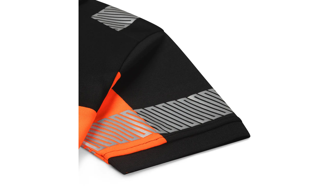 Santino Poloshirt Heda Black / Fluor Orange, S