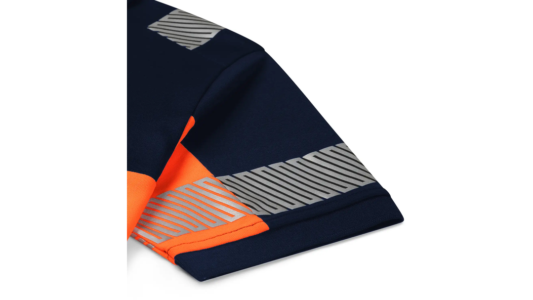 Santino Poloshirt Heda Real Navy / Fluor Orange, S
