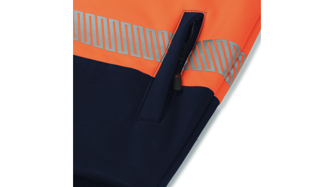 Santino Softshell Jacket Hinto Real Navy / Fluor Orange, S