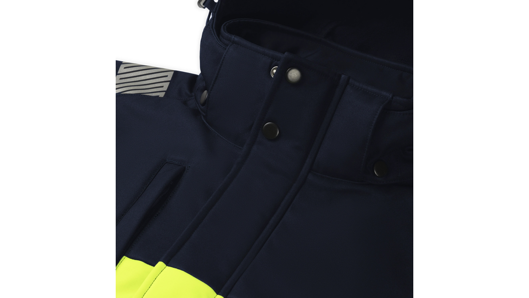 Santino Softshell Jacket Hinto Real Navy / Fluor Yellow, S