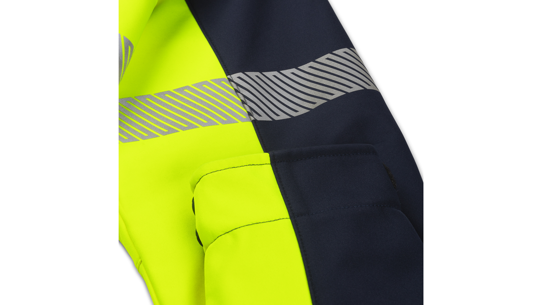 Santino Softshell Jacket Hinto Real Navy / Fluor Yellow, S