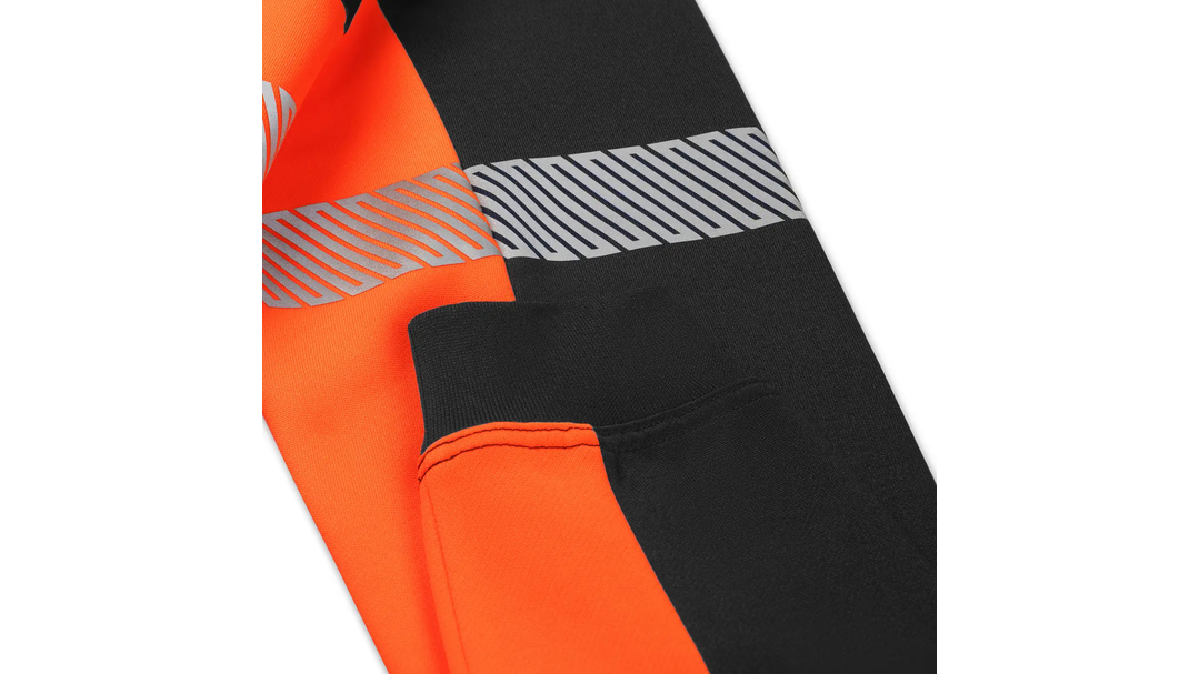 Santino Sweater Hudson Black / Fluor Orange, S