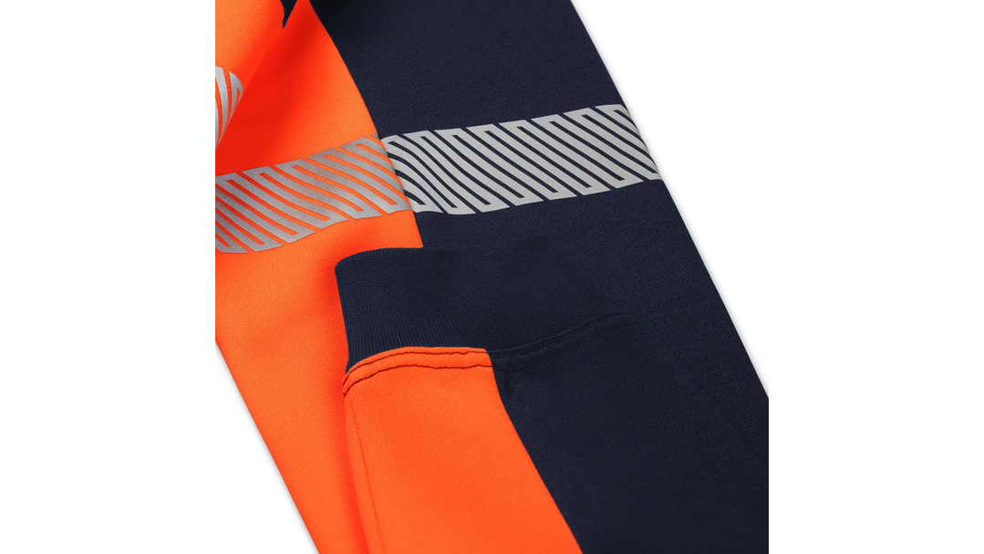 Santino Sweater Hudson Real Navy / Fluor Orange, S