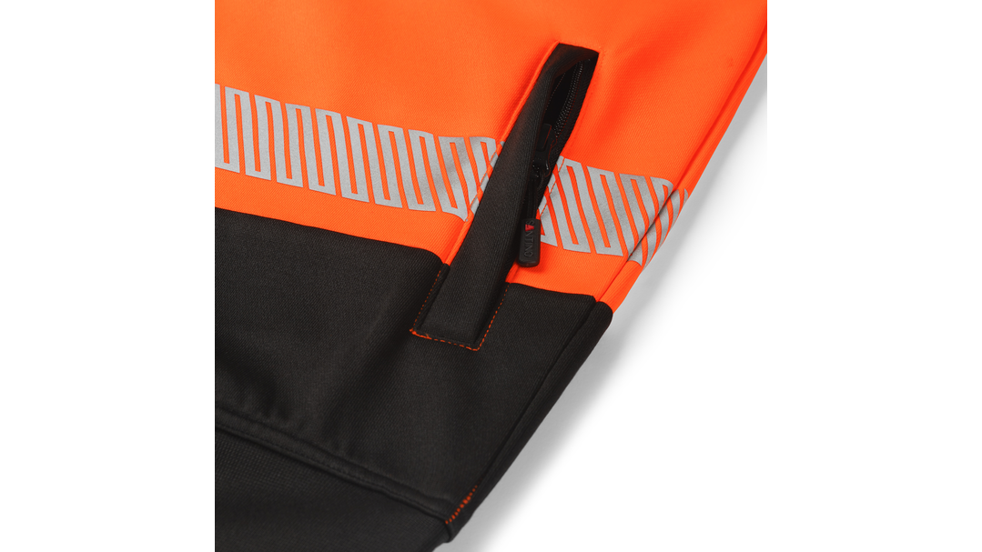 Santino Sweatvest Hugo Black / Fluor Orange, S