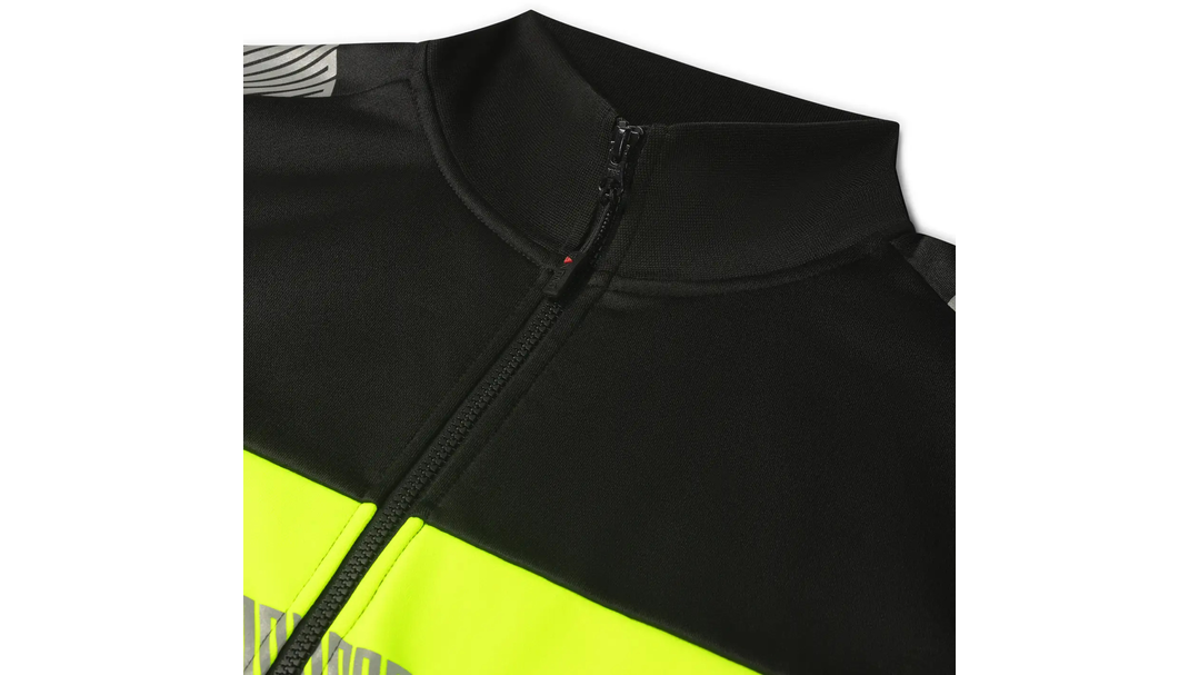 Santino Sweatvest Hugo Black / Fluor Yellow, S