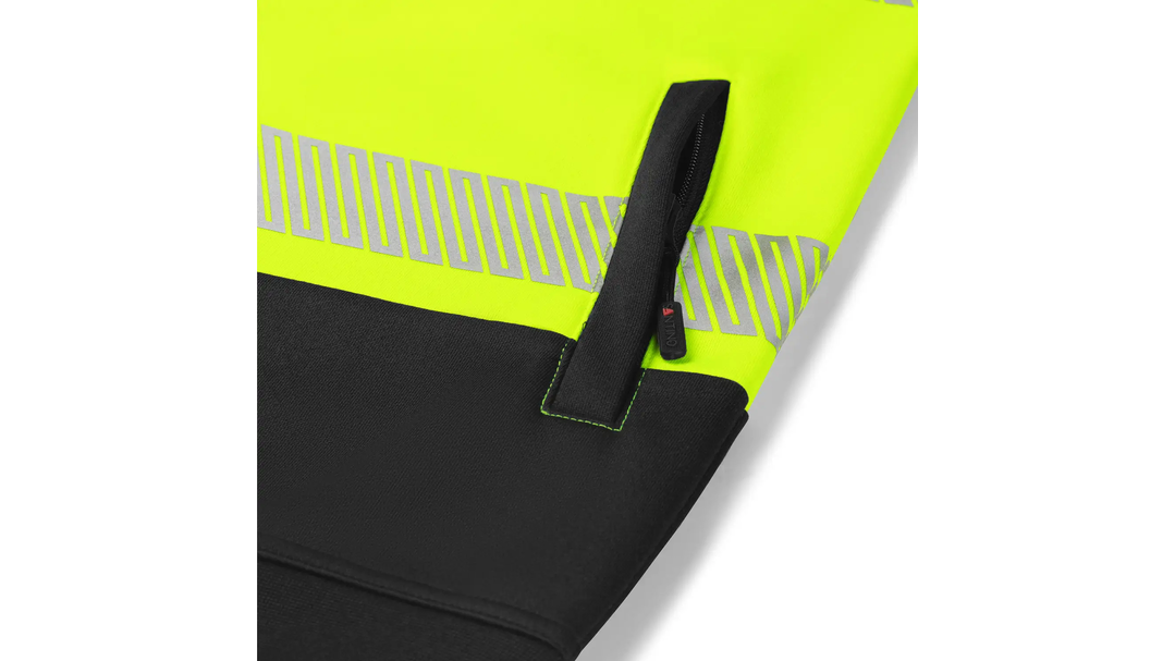 Santino Sweatvest Hugo Black / Fluor Yellow, S