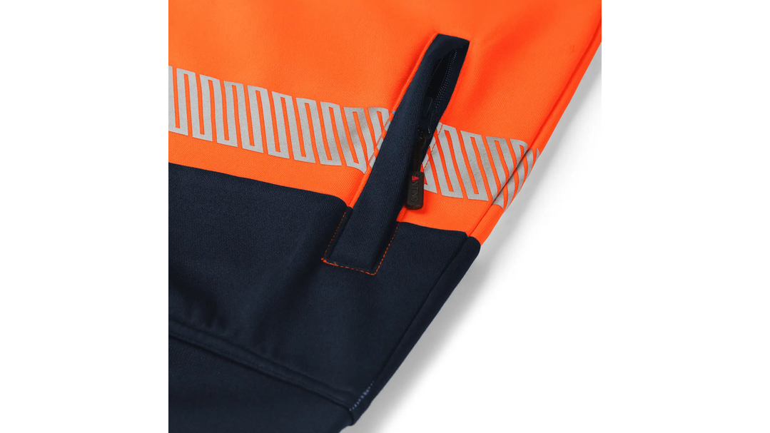 Santino Sweatvest Hugo Real Navy / Fluor Orange, S