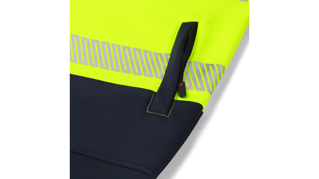 Santino Sweatvest Hugo Real Navy / Fluor Yellow, S