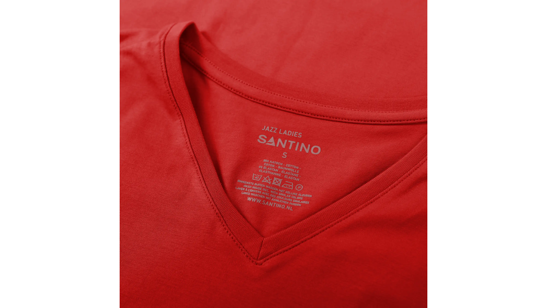 Santino T-shirt Jazz Ladies Red, XS