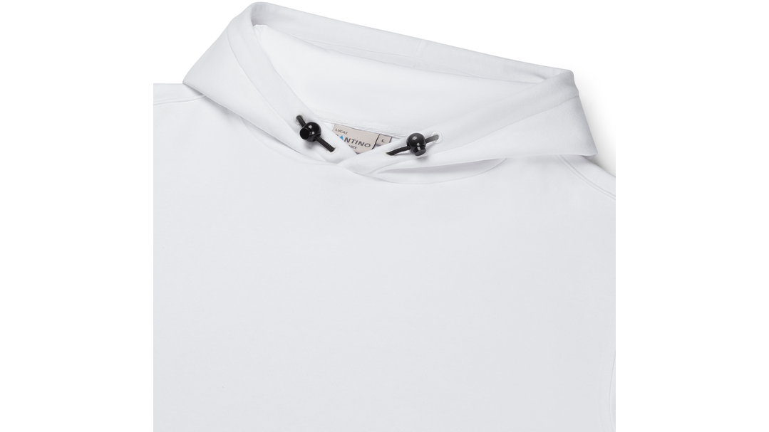 Santino Hooded Sweater Lucas White, XS