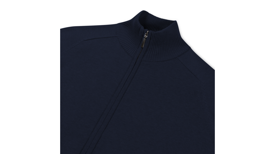 Santino Zip Cardigan Plano Ladies Navy, XS