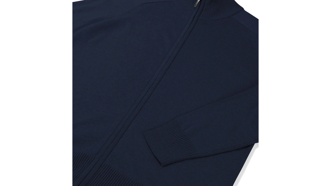 Santino Zip Cardigan Plano Ladies Navy, XS