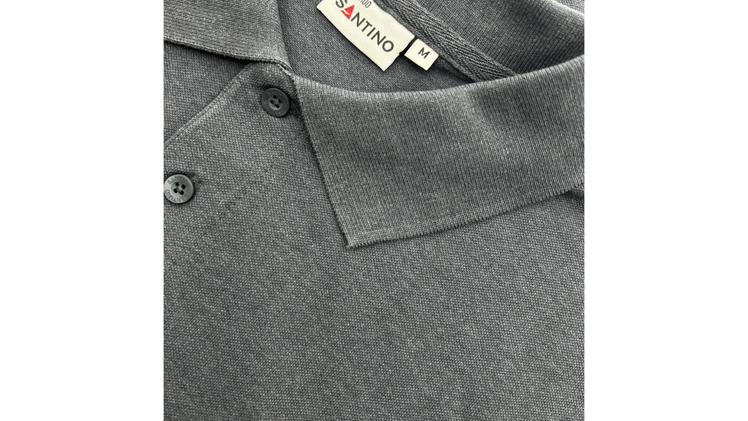 Santino Poloshirt Ricardo Dark Grey, S