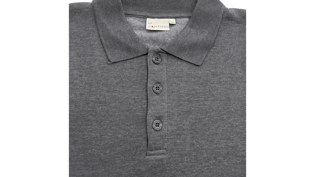 Santino Polosweater Rick Dark Grey, S