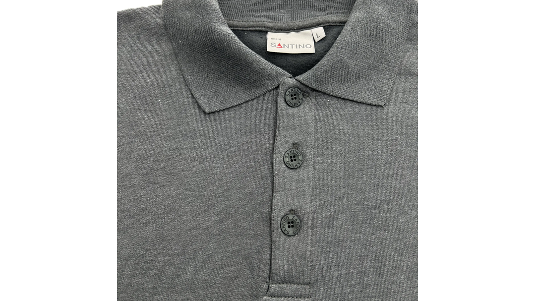 Santino Polosweater Robin Dark Grey, S