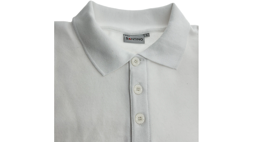 Santino Polosweater Robin White, XL