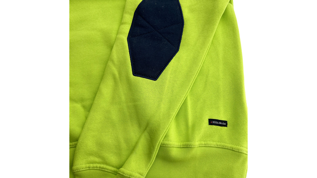 Santino Polosweater Tesla Lime / Real Navy, L