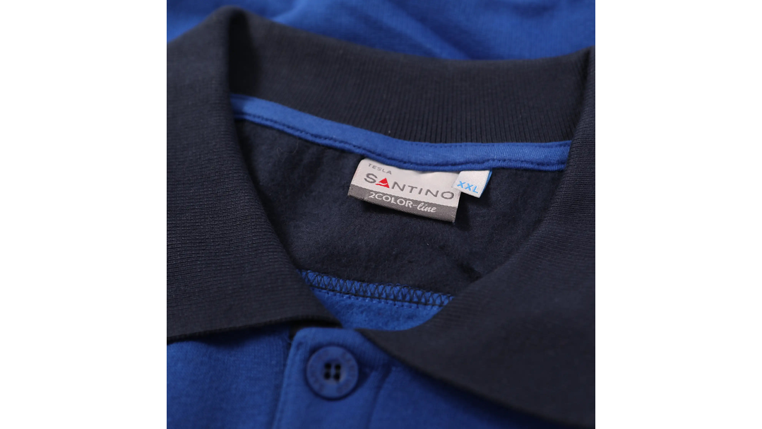 Santino Polosweater Tesla Royal Blue / Real Navy, S