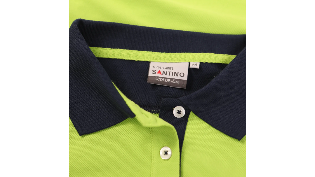Santino Poloshirt Tivoli Ladies Lime / Real Navy, XL
