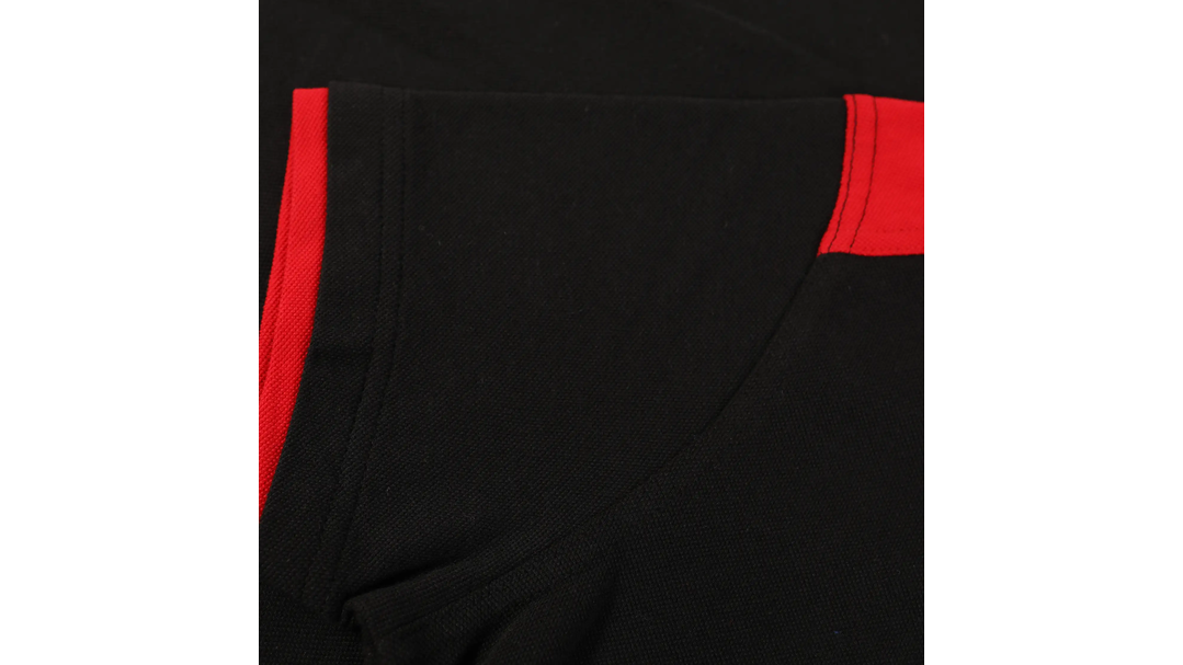 Santino Poloshirt Tivoli Black / Red, S