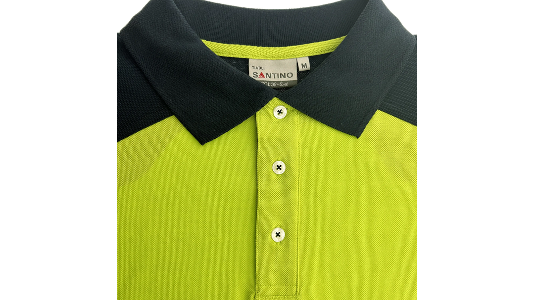 Santino Poloshirt Tivoli Lime / Real Navy, XL