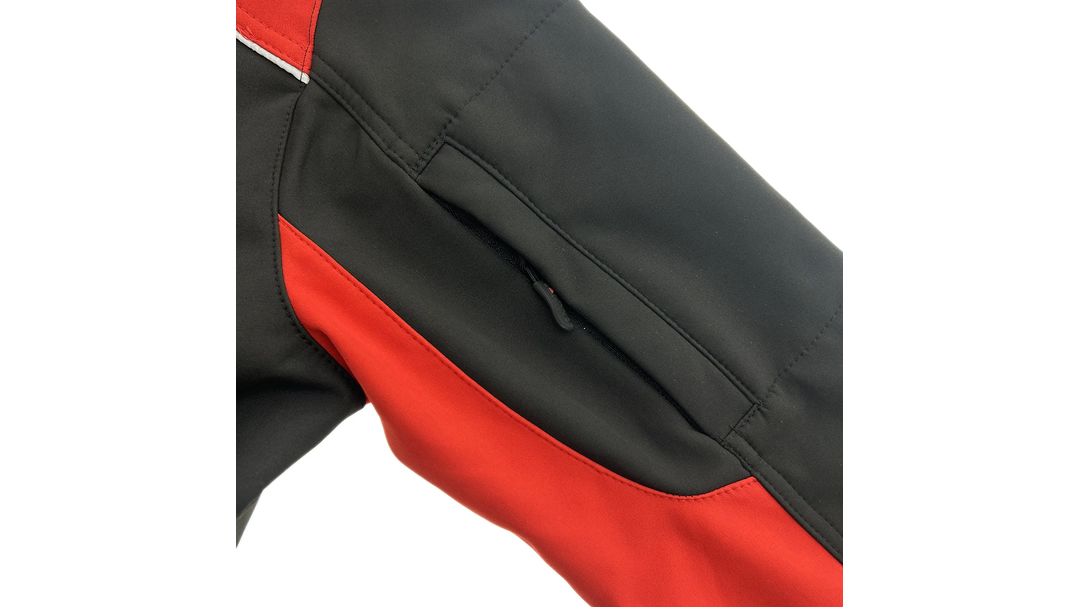 Santino Softshell Jacket Tour Black / Red, M