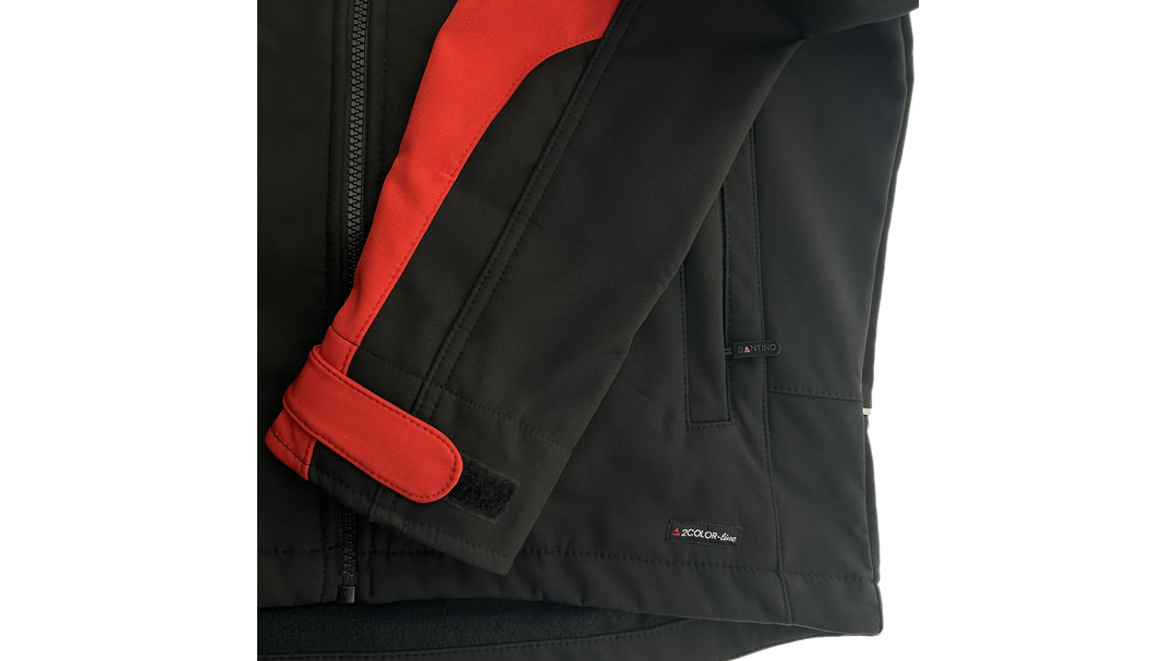 Santino Softshell Jacket Tour Black / Red, M
