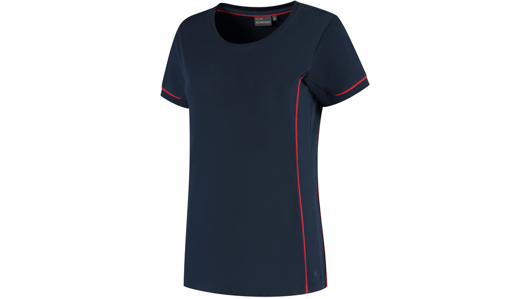 Santino T-shirt Cal Ladies Real Navy / Red, XS