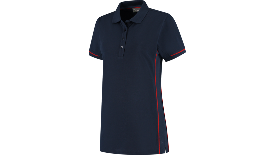 Santino Poloshirt Carsen Ladies Real Navy / Red, XS