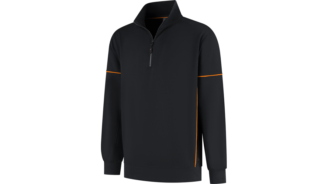 Santino Zipsweater Collin Black / Orange, S