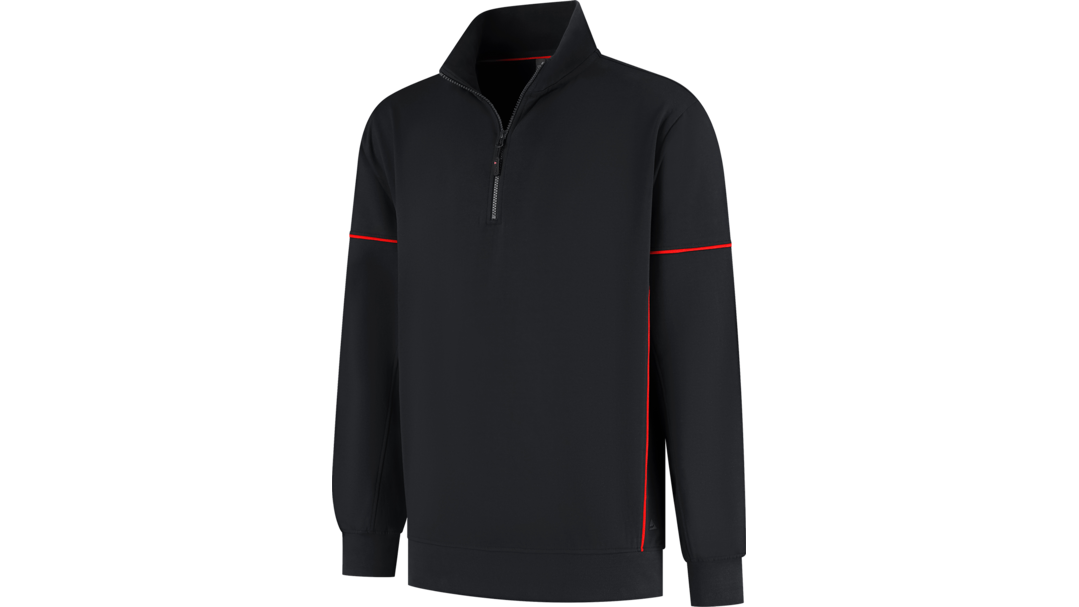 Santino Zipsweater Collin Black / Red, S