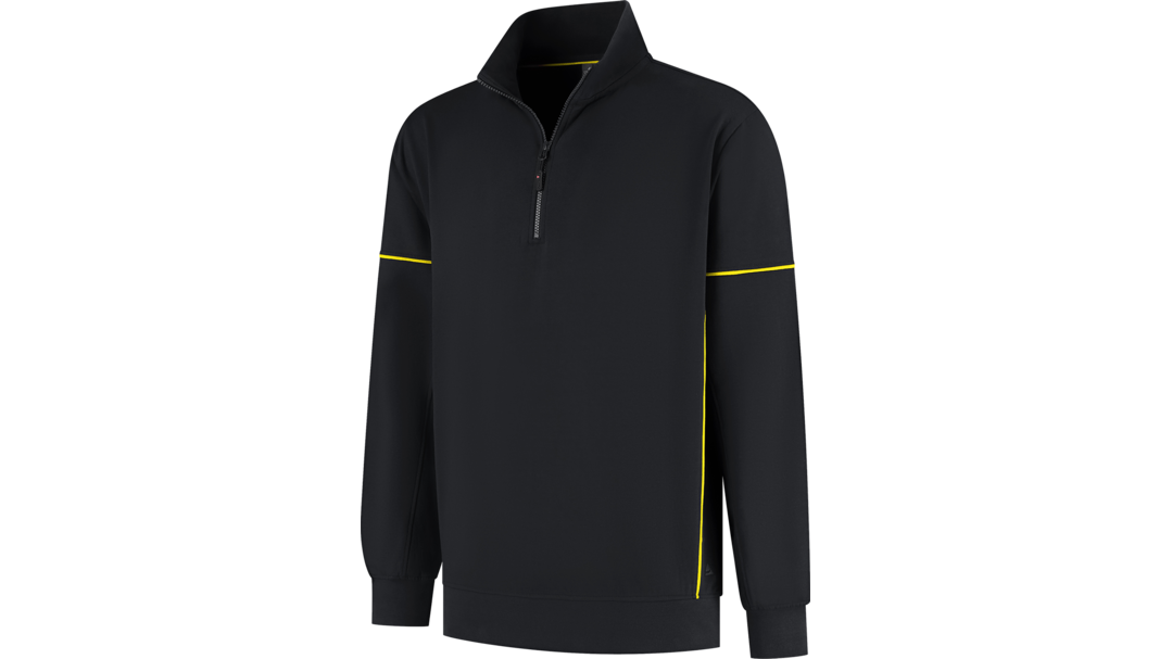 Santino Zipsweater Collin Black / Yellow, S