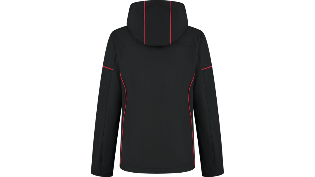 Santino Softshell Jacket Curtis Ladies Black / Red, XS