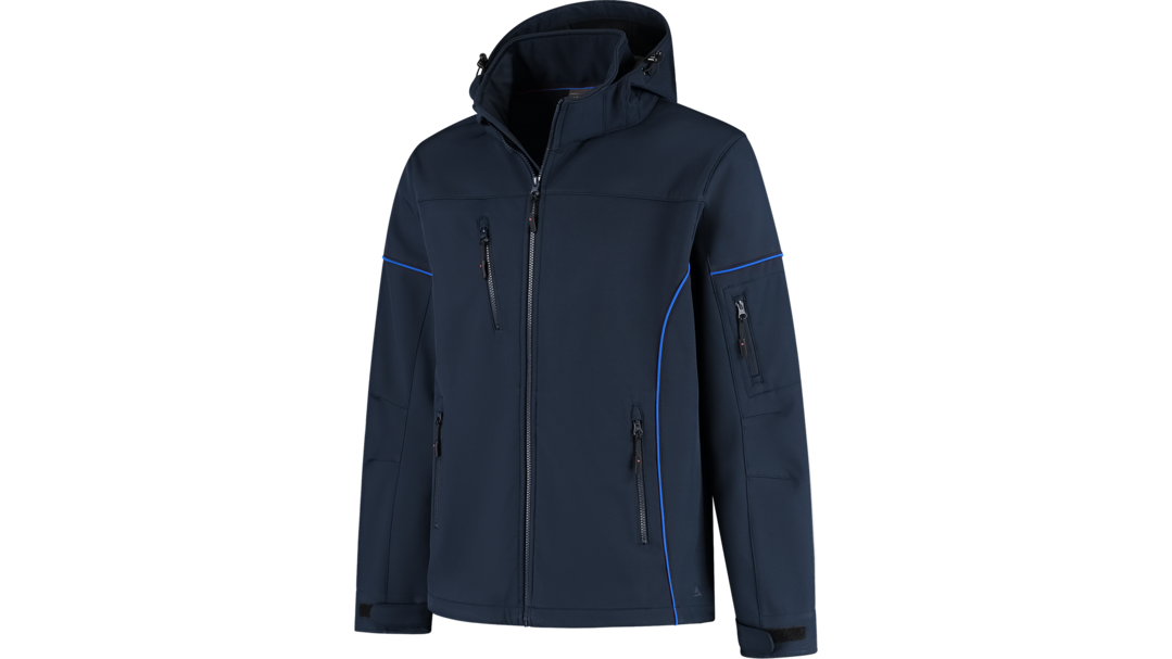 Santino Softshell Jacket Curtis Real Navy / Royal Blue, S